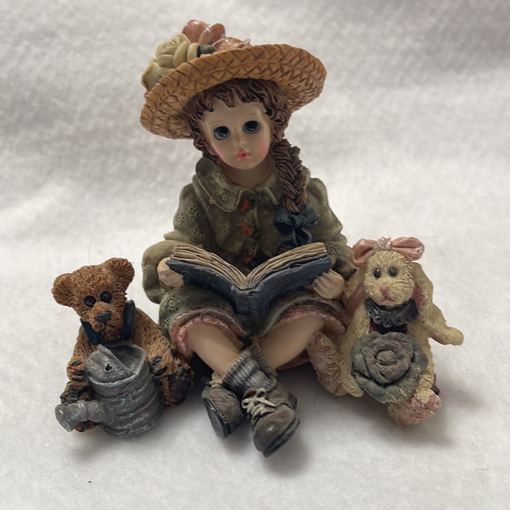 Yesterday’s Child. Julia with Emmy Lou & Daphne…Garden Friends.